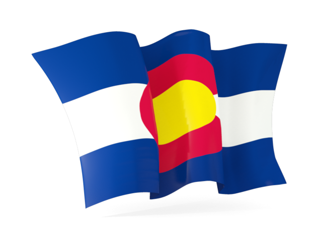Waving flag. Download flag icon of Colorado