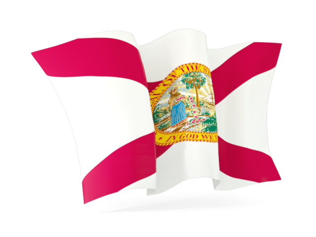 Waving flag. Download flag icon of Florida