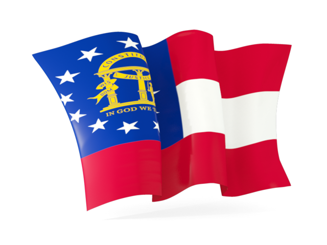 Waving flag. Download flag icon of Georgia