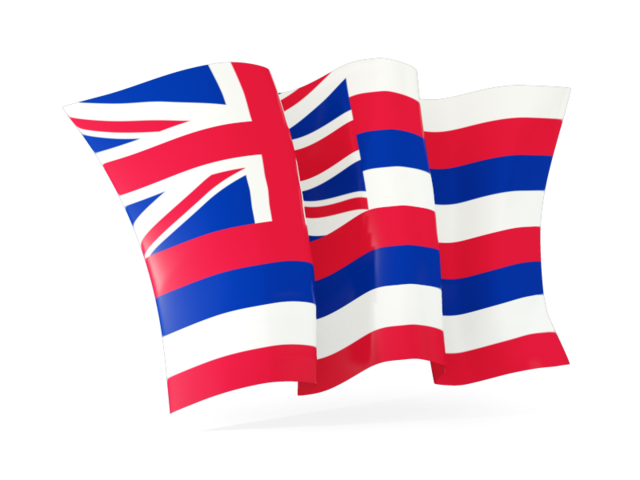 Waving flag. Download flag icon of Hawaii