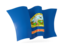 Flag of state of Idaho. Waving flag. Download icon