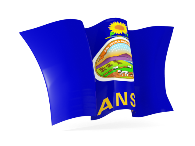 Waving flag. Download flag icon of Kansas