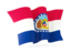 Flag of state of Missouri. Waving flag. Download icon