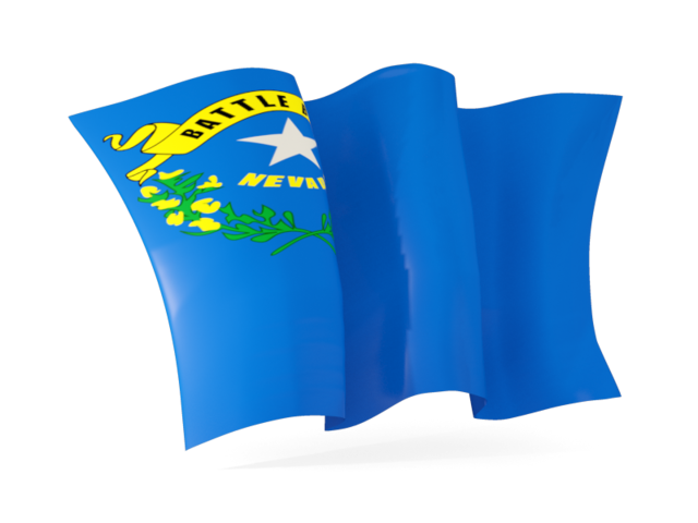 Waving flag. Download flag icon of Nevada