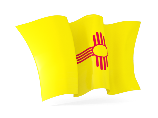 Waving flag. Download flag icon of New Mexico