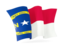 Flag of state of North Carolina. Waving flag. Download icon