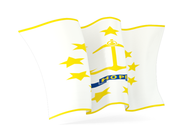 Волнистый флаг. Загрузить иконку флага штата Род-Айленд