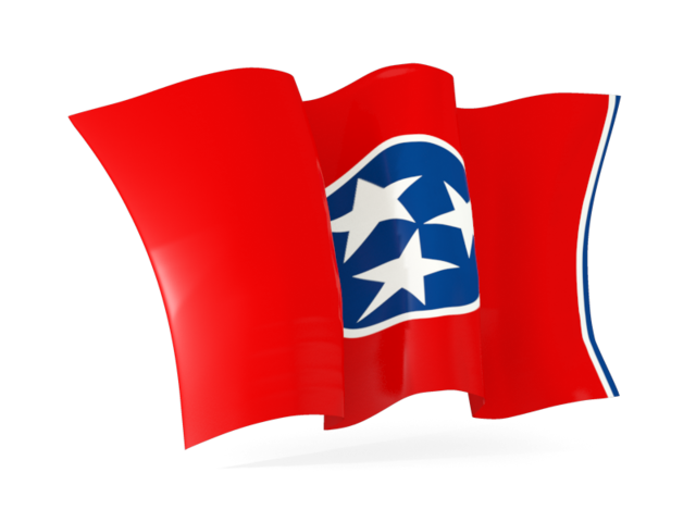 Waving flag. Download flag icon of Tennessee