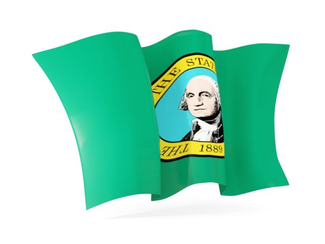 Waving flag. Download flag icon of Washington