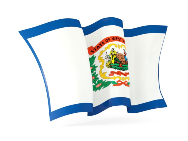 Waving flag. Download flag icon of West Virginia
