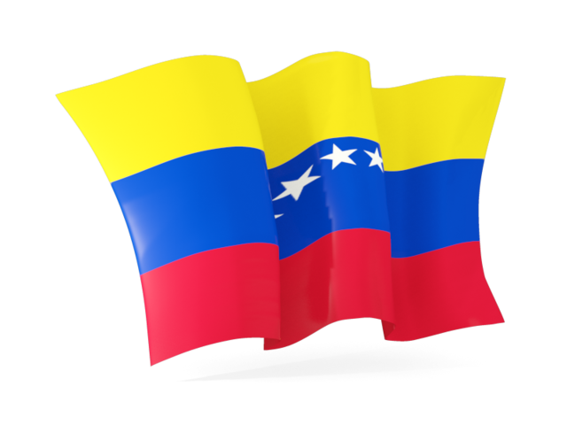 Волнистый флаг. Скачать флаг. Венесуэла