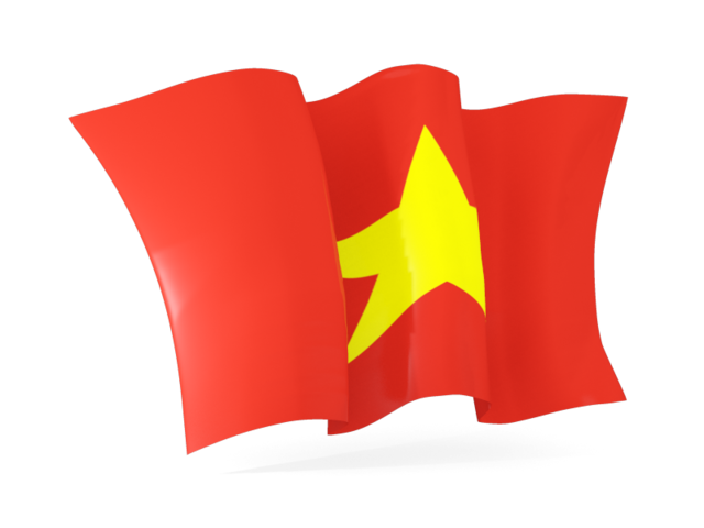 Волнистый флаг. Скачать флаг. Вьетнам