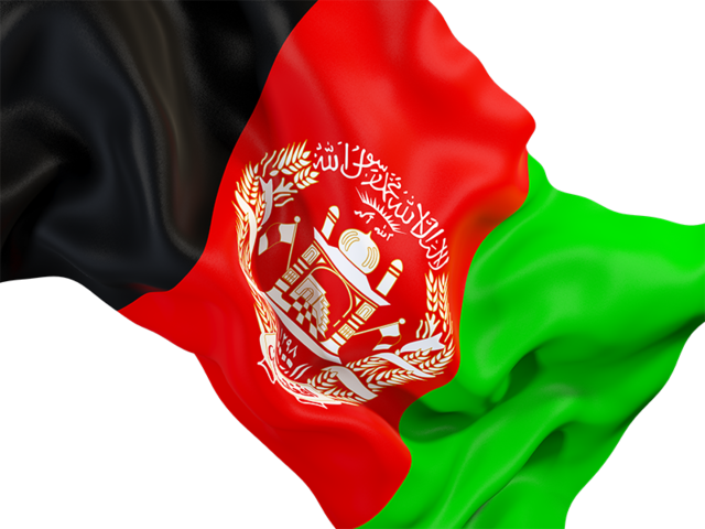 Waving flag closeup. Download flag icon of Afghanistan at PNG format