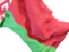 Белоруссия. Равевающийся флаг крупным планом. Скачать иконку.