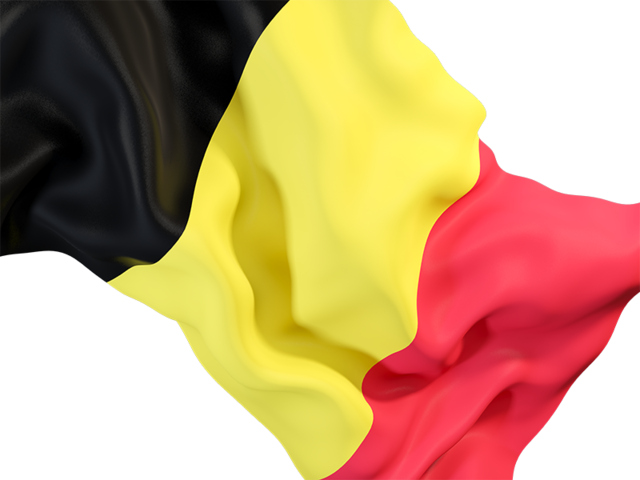 Равевающийся флаг крупным планом. Скачать флаг. Бельгия