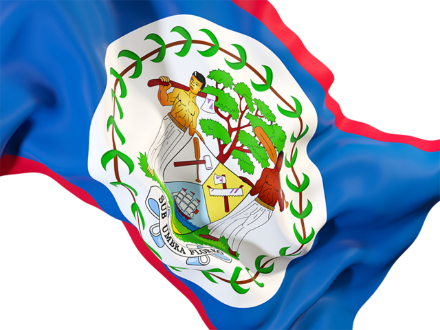 Waving flag closeup. Download flag icon of Belize at PNG format