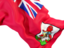 Бермуды. Равевающийся флаг крупным планом. Скачать иконку.