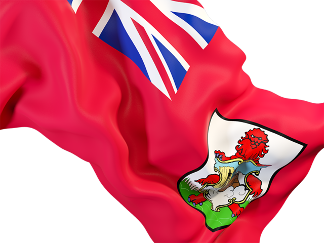 Waving flag closeup. Download flag icon of Bermuda at PNG format