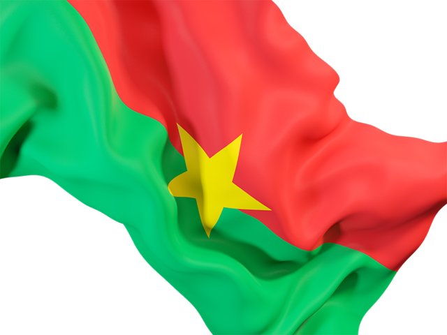 Waving flag closeup. Download flag icon of Burkina Faso at PNG format