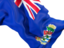 Cayman Islands. Waving flag closeup. Download icon.