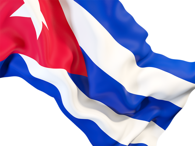 Waving flag closeup. Download flag icon of Cuba at PNG format