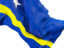 Curacao. Waving flag closeup. Download icon.