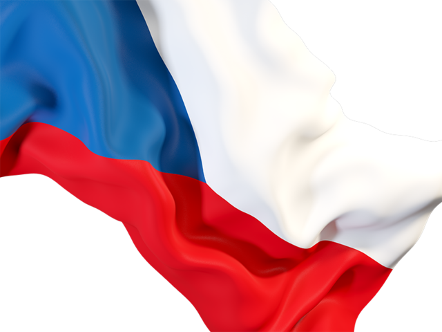 Waving flag closeup. Download flag icon of Czech Republic at PNG format