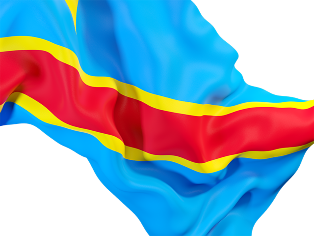 Waving flag closeup. Download flag icon of Democratic Republic of the Congo at PNG format