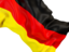 Germany. Waving flag closeup. Download icon.