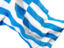 Greece. Waving flag closeup. Download icon.