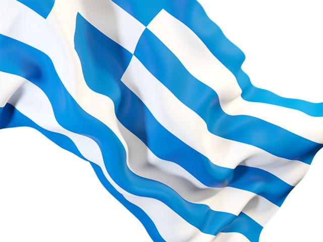 Waving flag closeup. Download flag icon of Greece at PNG format