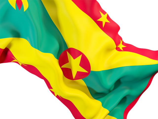 Waving flag closeup. Download flag icon of Grenada at PNG format