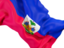 Haiti. Waving flag closeup. Download icon.