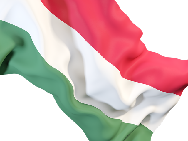 Равевающийся флаг крупным планом. Скачать флаг. Венгрия