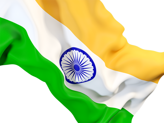 Waving flag closeup. Download flag icon of India at PNG format