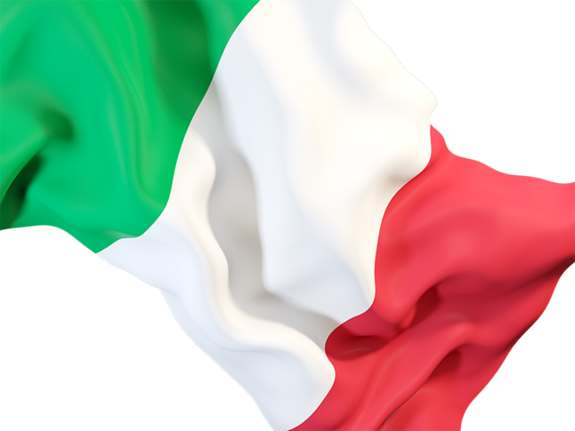 Равевающийся флаг крупным планом. Скачать флаг. Италия