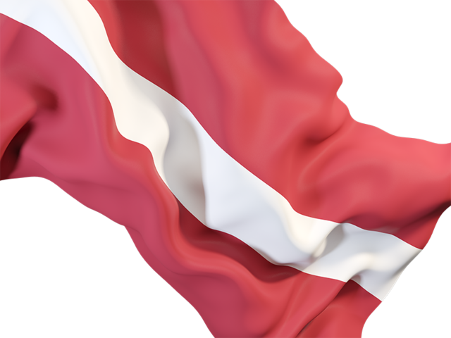 Waving flag closeup. Download flag icon of Latvia at PNG format