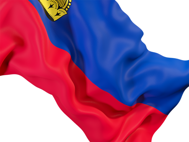 Waving flag closeup. Download flag icon of Liechtenstein at PNG format