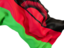 Malawi. Waving flag closeup. Download icon.