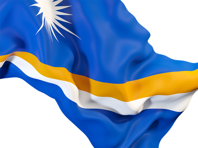 Waving flag closeup. Download flag icon of Marshall Islands at PNG format