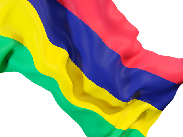 Waving flag closeup. Download flag icon of Mauritius at PNG format
