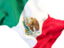 Мексика. Равевающийся флаг крупным планом. Скачать иконку.