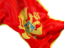 Montenegro. Waving flag closeup. Download icon.