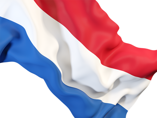 Равевающийся флаг крупным планом. Скачать флаг. Нидерланды