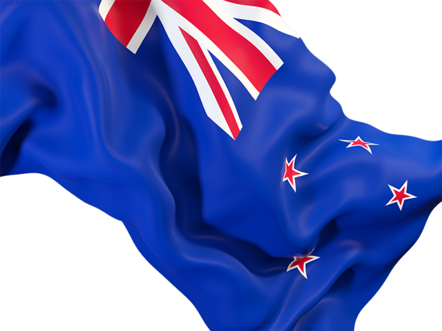 Waving flag closeup. Download flag icon of New Zealand at PNG format