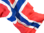 Norway. Waving flag closeup. Download icon.