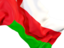 Oman. Waving flag closeup. Download icon.