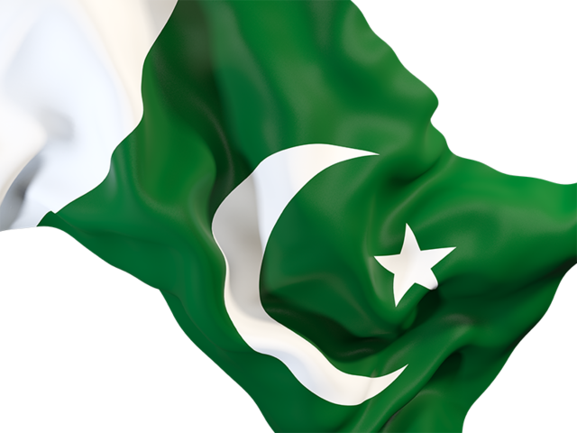 Равевающийся флаг крупным планом. Скачать флаг. Пакистан