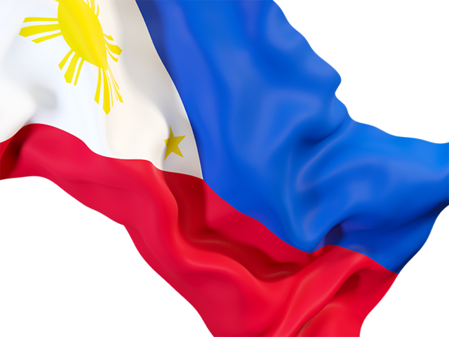 Равевающийся флаг крупным планом. Скачать флаг. Филиппины