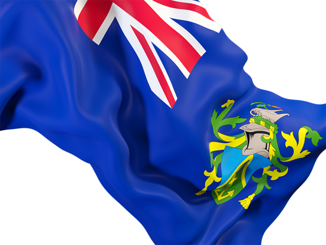 Waving flag closeup. Download flag icon of Pitcairn Islands at PNG format
